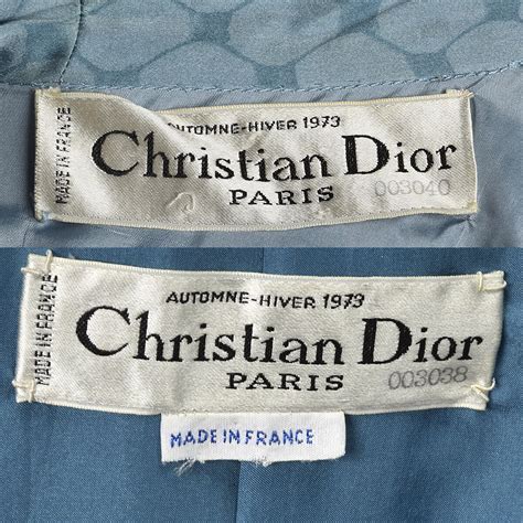 dating christian Dior clothing labels